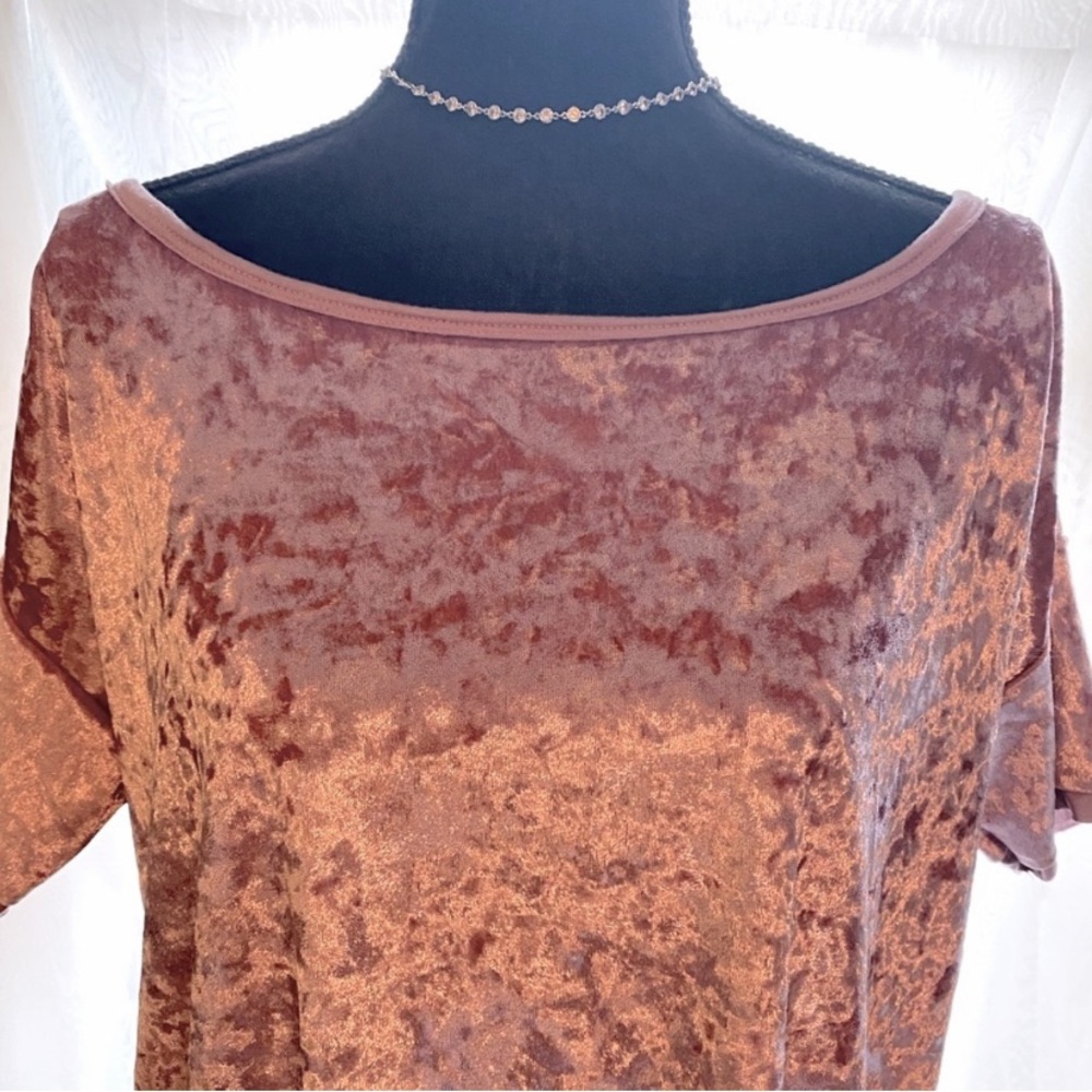 NEW•Zen Bohemian La Vie En Rose’ Vintage Elegant Velvet Top•1X-2X